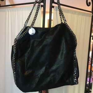 Stella McCartney Falabella shaggy deertick tote M